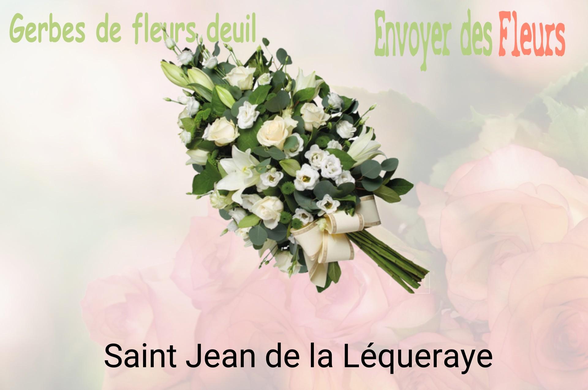 Gerbe de fleurs de deuil livrée à Saint-Jean-de-la-Léqueraye